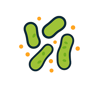 Ícono de bacterias probióticas